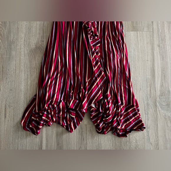 NWT Anthropologie Maeve Women’s  Gabriela Striped Maxi Ruffle Dress - Medium - Picture 4 of 10